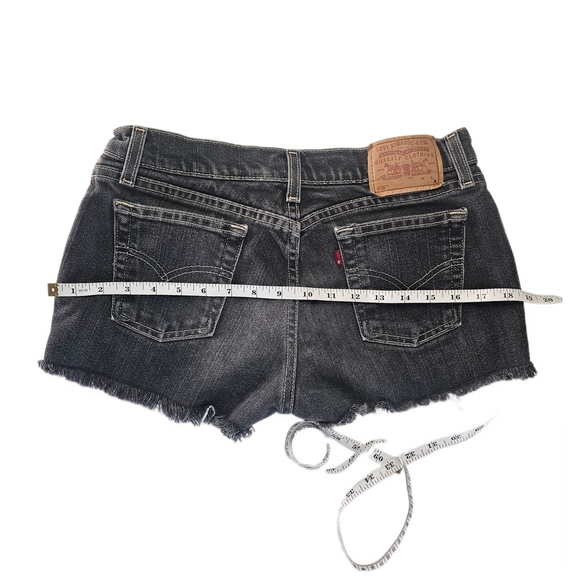 Levi Cut Offs 518 Superlow Black - Picture 8 of 11